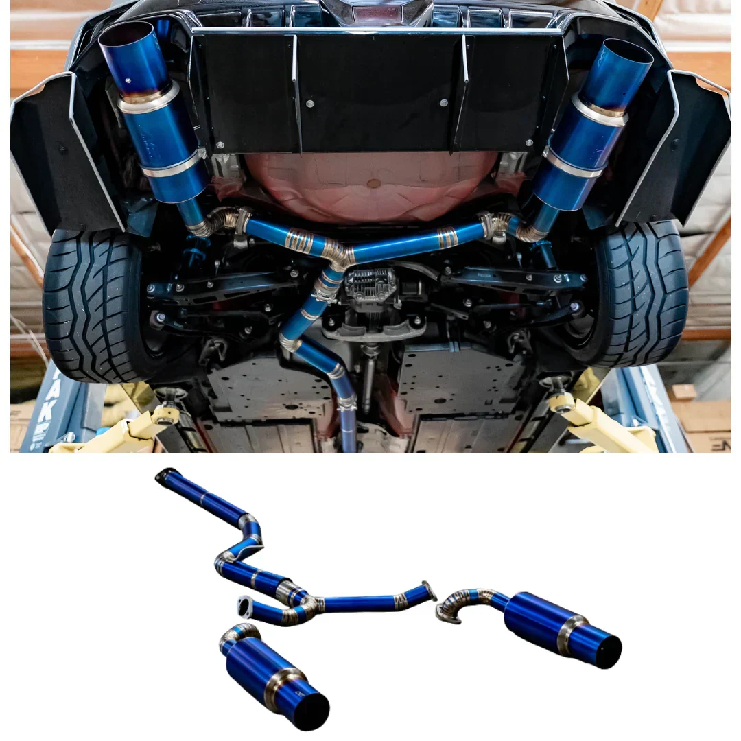 AFD Full Titanium Dual Exit 3" Cat Back Exhaust for Subaru WRX (VB) 2022-2025 - Image 7