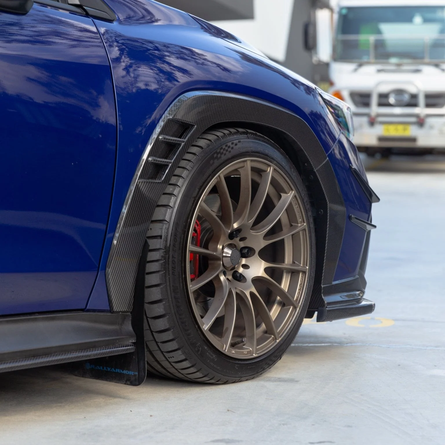 Automodellista Over Fenders Covers (8-Piece) For 2022+ Subaru WRX VB [Dry Carbon] - Image 3