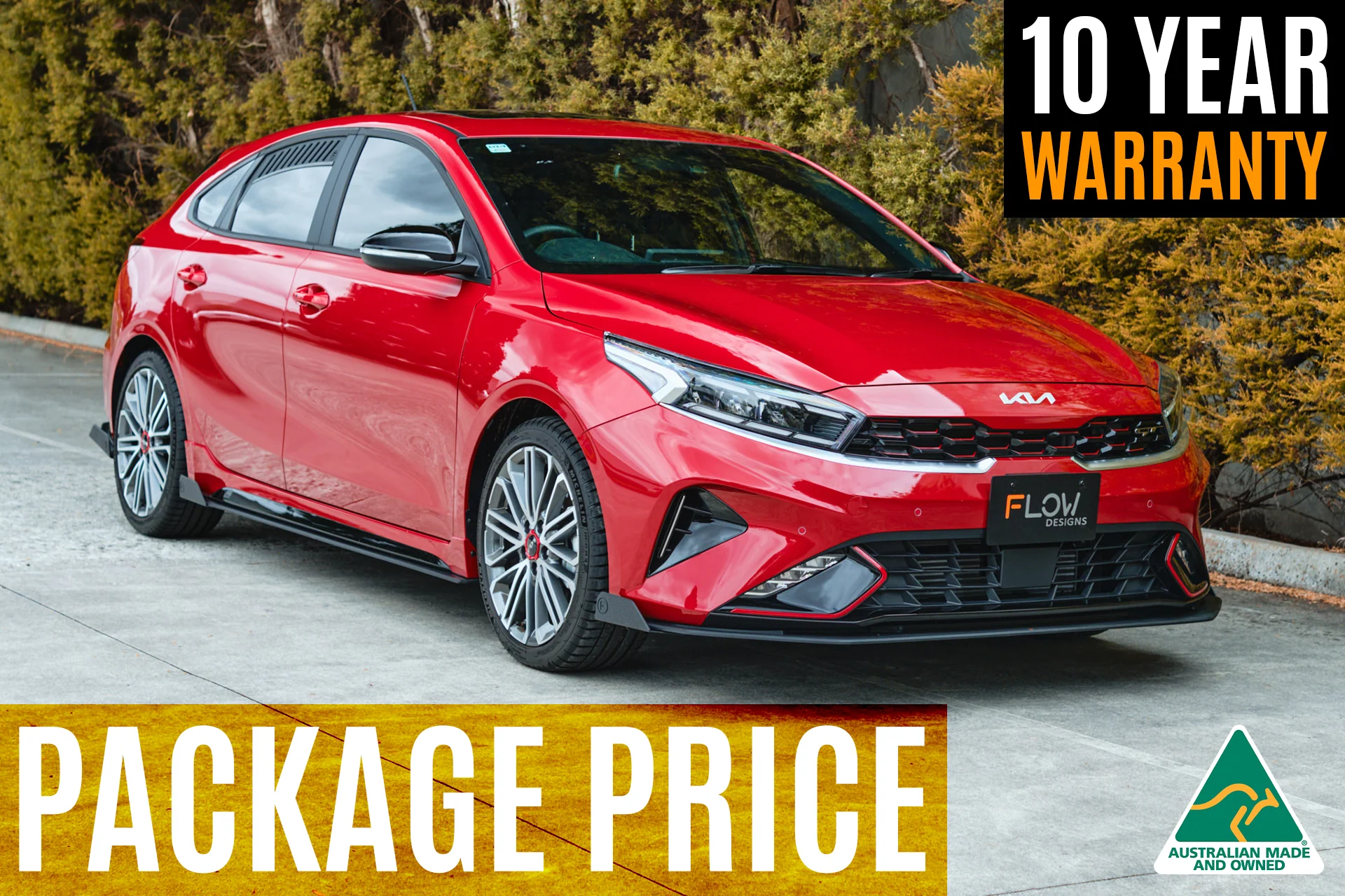 Flow Designs Kia Cerato GT Hatch FL Full Lip Splitter Set