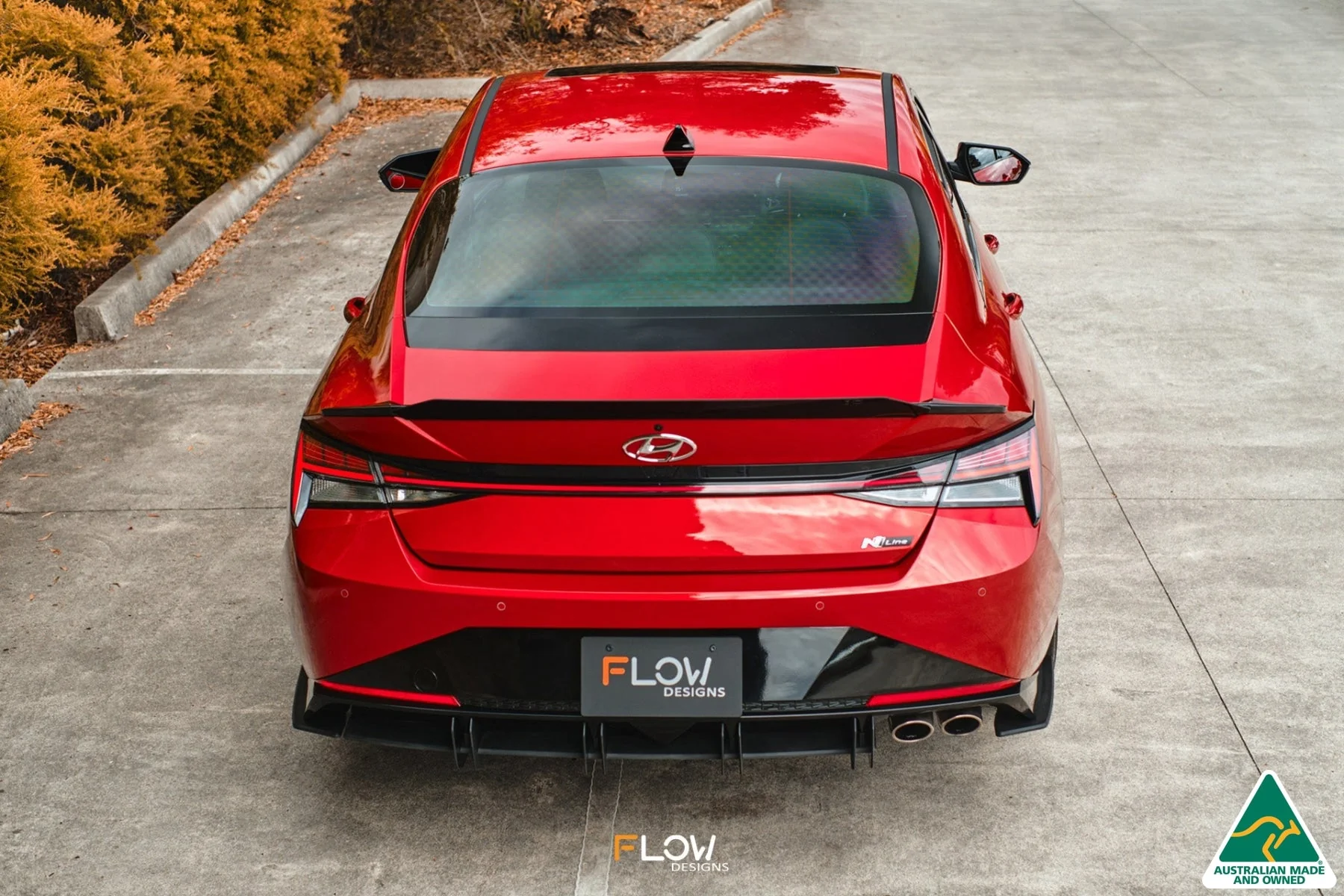 Flow Designs CN7 i30 N Line Sedan (2020-2022) Rear Spats [GLOSS BLACK] - Pair - Image 5