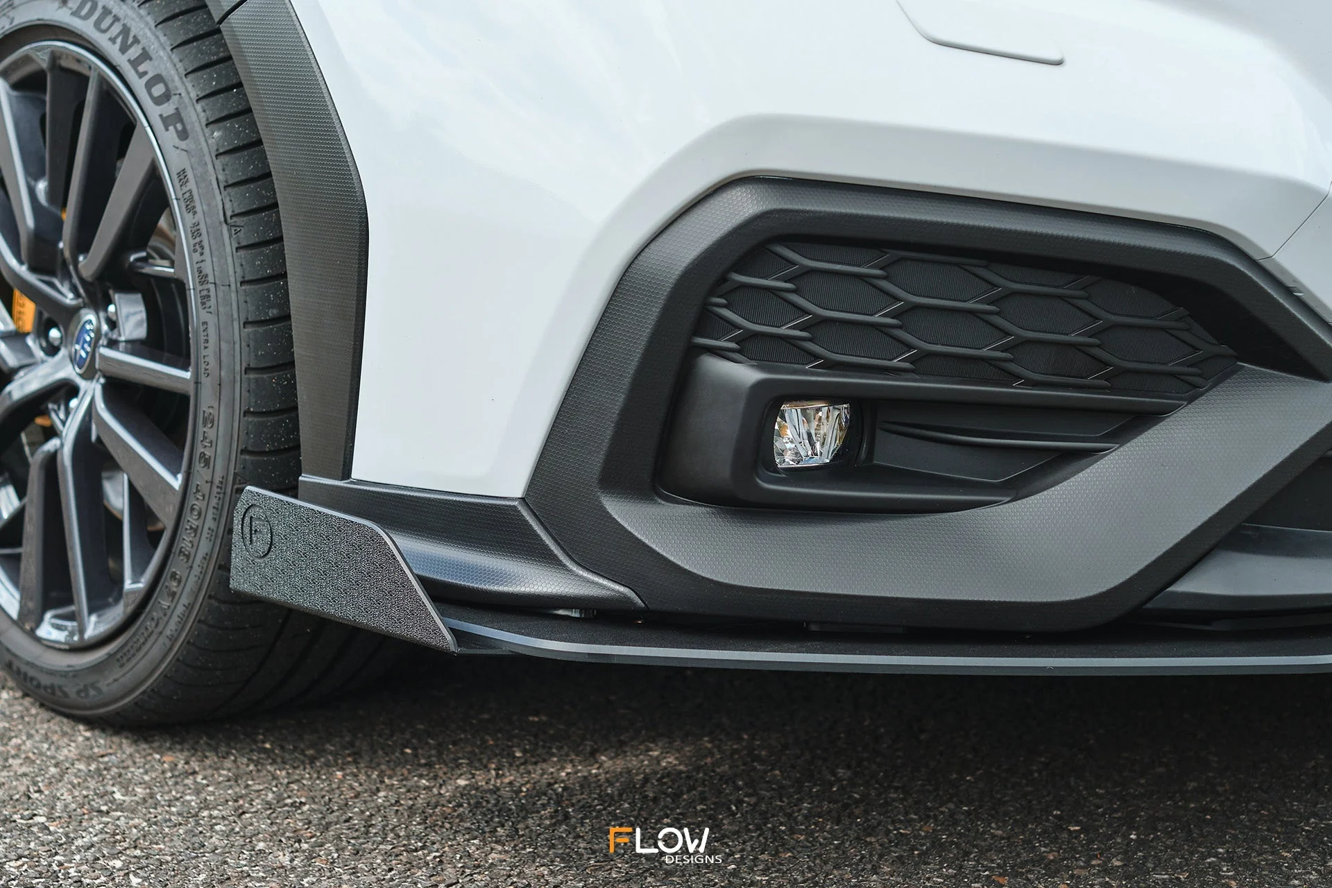 Flow Designs Front Lip Splitter for 2022+ WRX VB [Textured] - Image 6