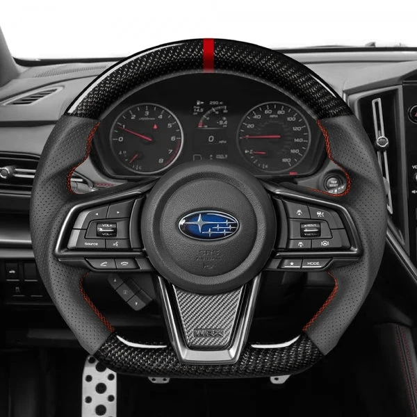 CEEHOR D-Shape Steering Wheel (Carbon + Leather/Suede) For Subaru WRX VB/VN 2022+ - Image 2