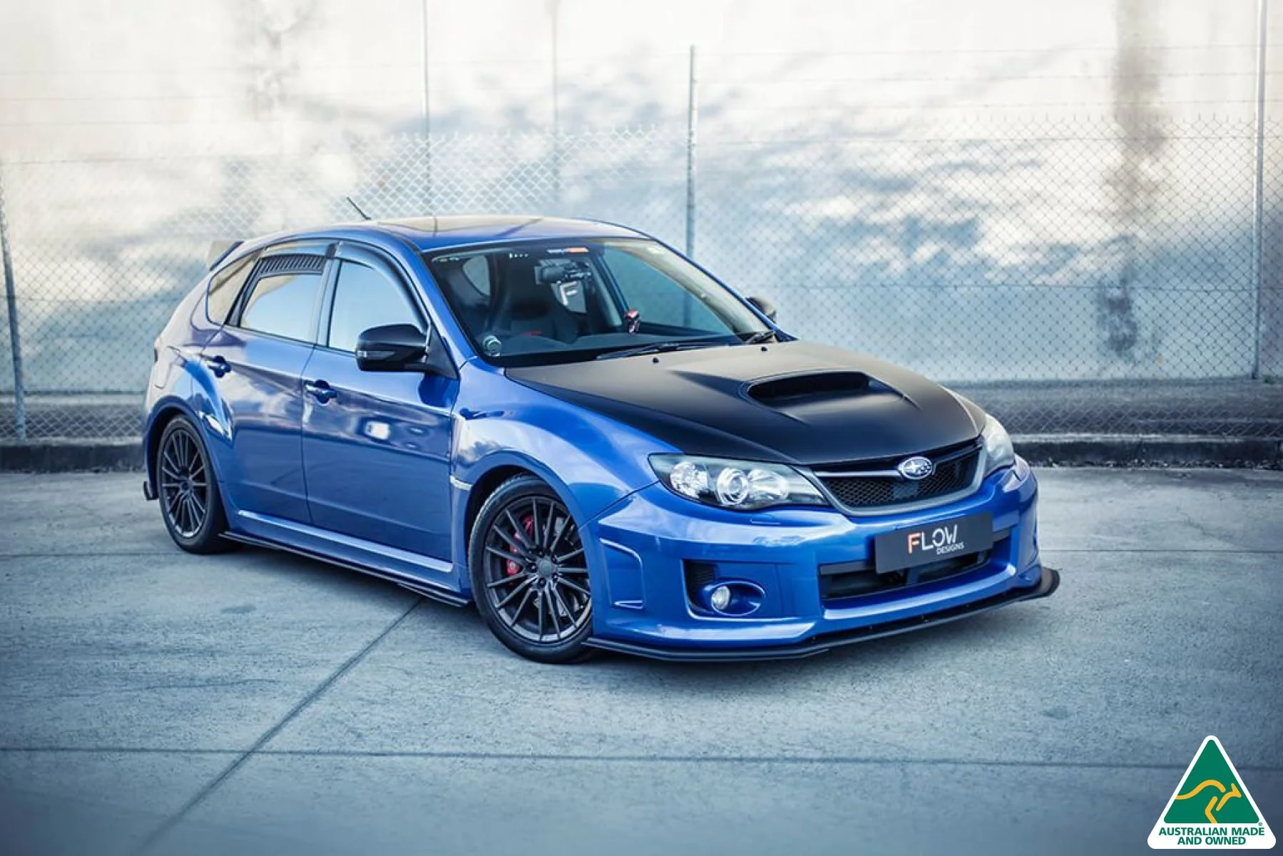 Flow Designs Front Lip Splitter Extensions for Subaru Impreza WRX & STI G3 Hatch FL [Pair] - Image 4