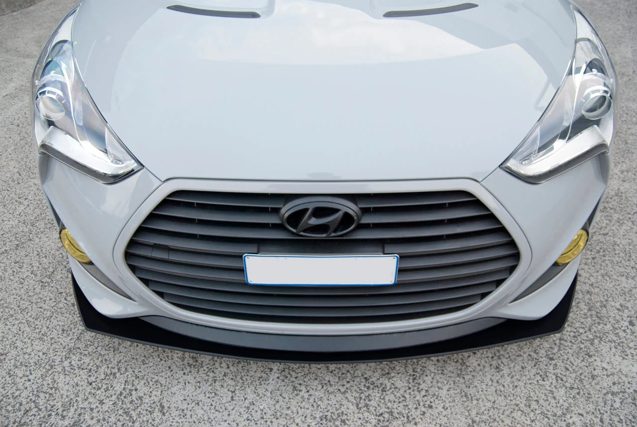 Flow Designs Veloster SR Turbo Front Lip Splitter [GLOSS BLACK] - Image 7
