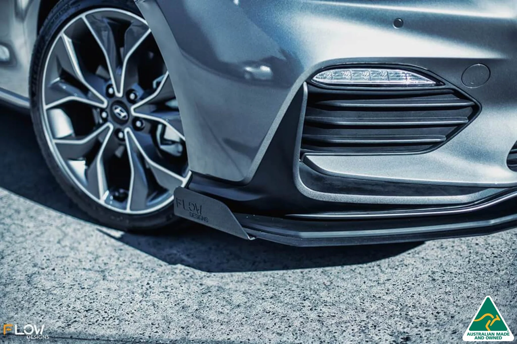 Flow Designs i30 N Line Hatch PD (2018+) Front Lip Splitter Winglets - Pair - Image 2