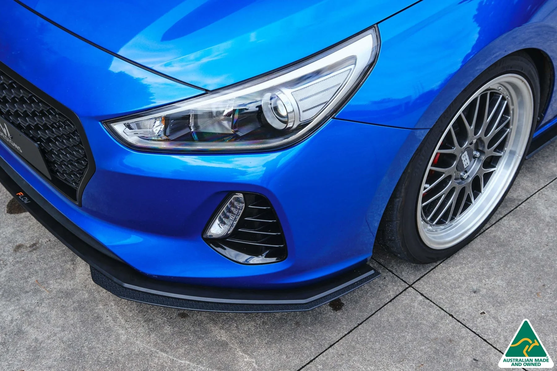 Flow Designs i30 SR Hatch (2017-2018) Front Lip Splitter Extensions - Pair - Image 4