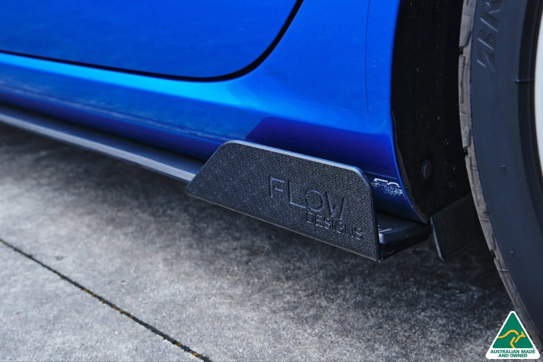 Flow Designs i30 SR Hatch (2017-2018) Side Skirt Splitters [GLOSS BLACK] - Pair - Image 4
