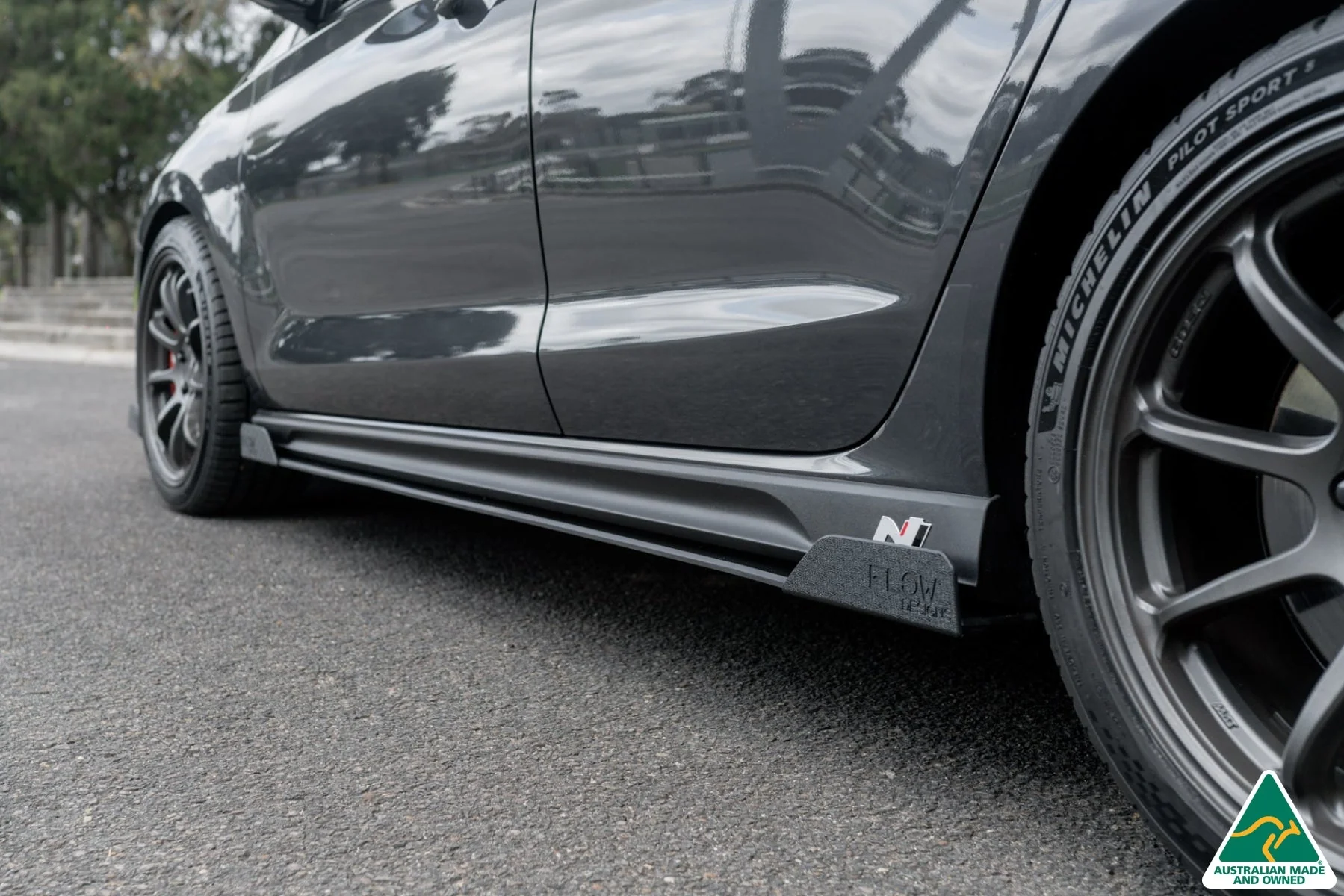 Flow Designs i30N Fastback PD FL (2022+) Side Skirt Splitter Winglets - Pair - Image 2