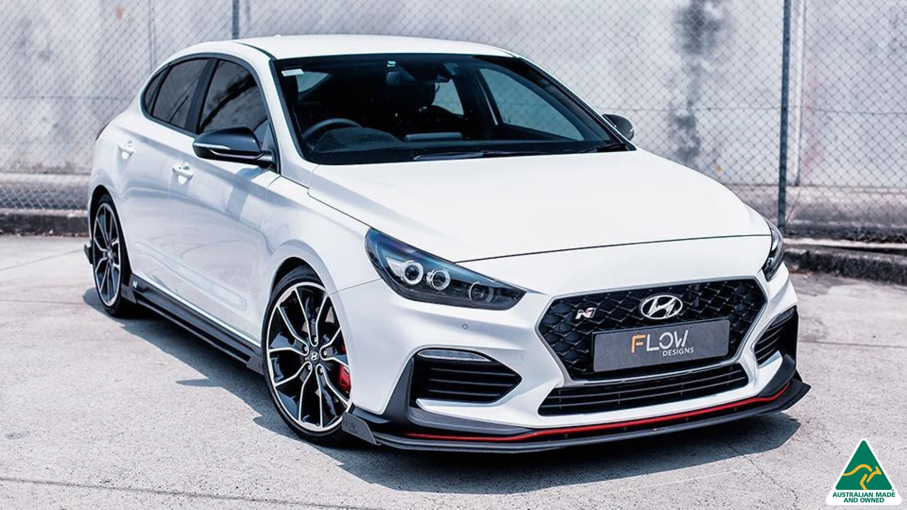Flow Designs i30N Fastback PD Front Lip Splitter Winglets - Pair - Image 4
