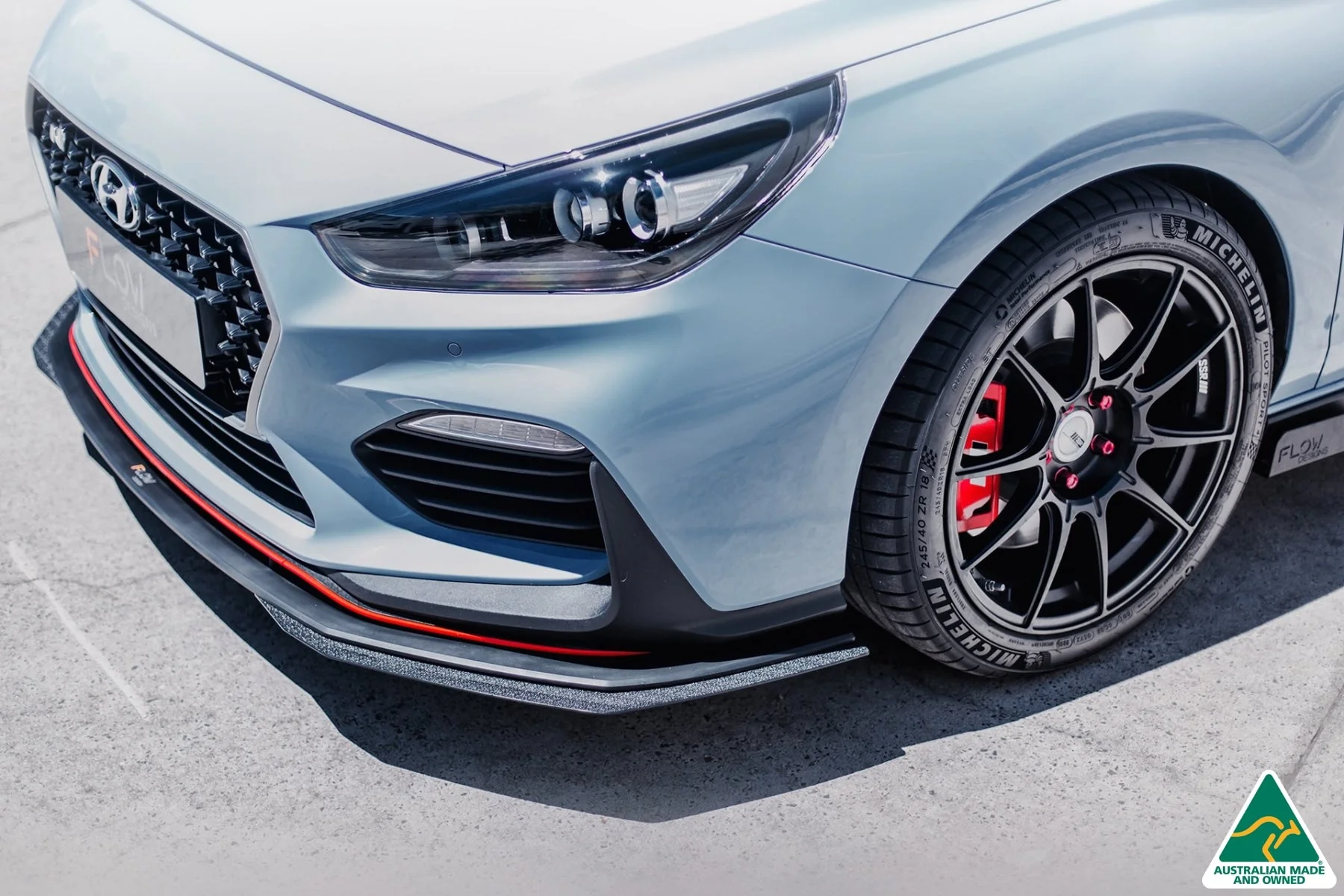 Flow Designs i30N Hatch PD (2018-2020) Front Lip Splitter Extensions - Pair - Image 2