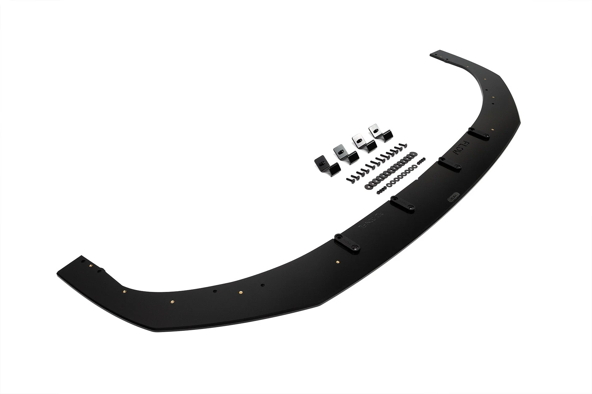 Flow Designs i30N Hatch PD FL (2021) Front Lip Splitter & Reinforcement Brackets [GLOSS BLACK]