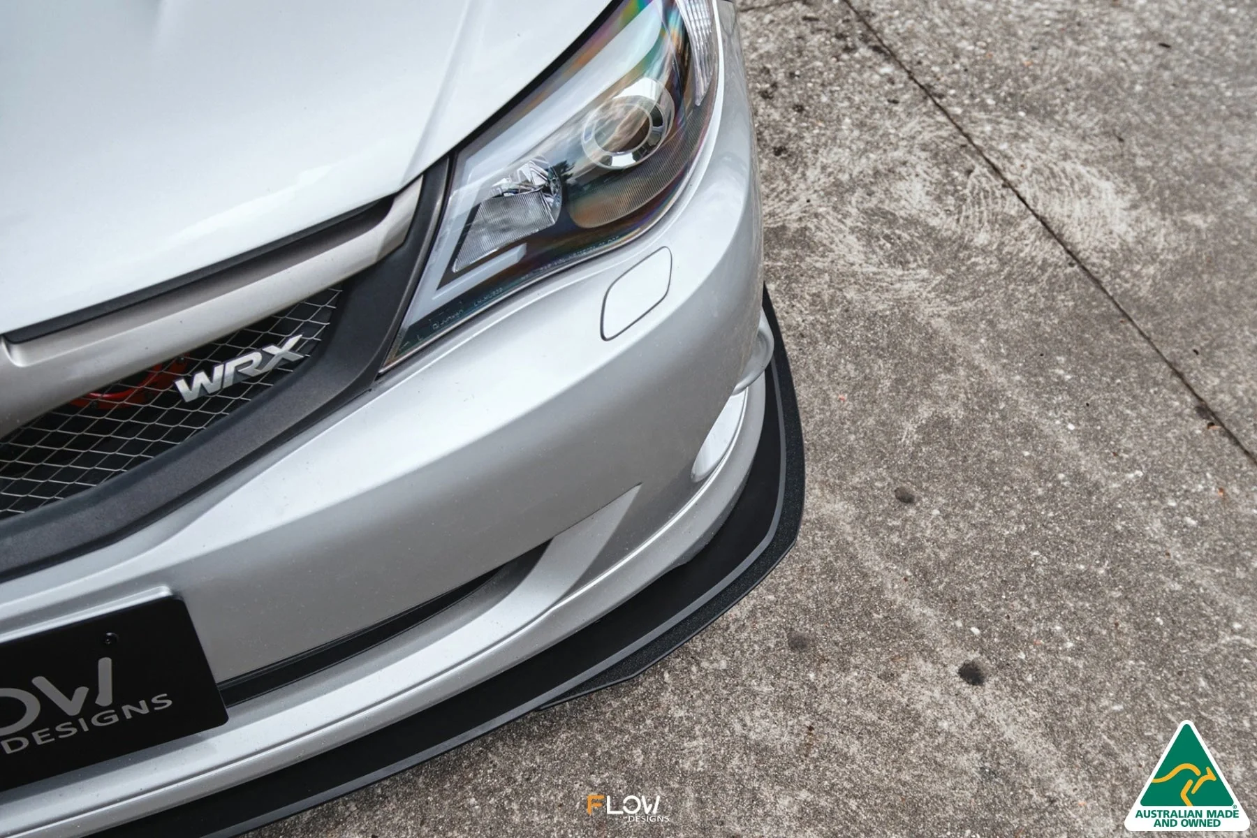 Flow Designs Front Lip Splitter & Mounting Brace for Subaru Impreza WRX/RS G3 Sedan PFL - Image 6