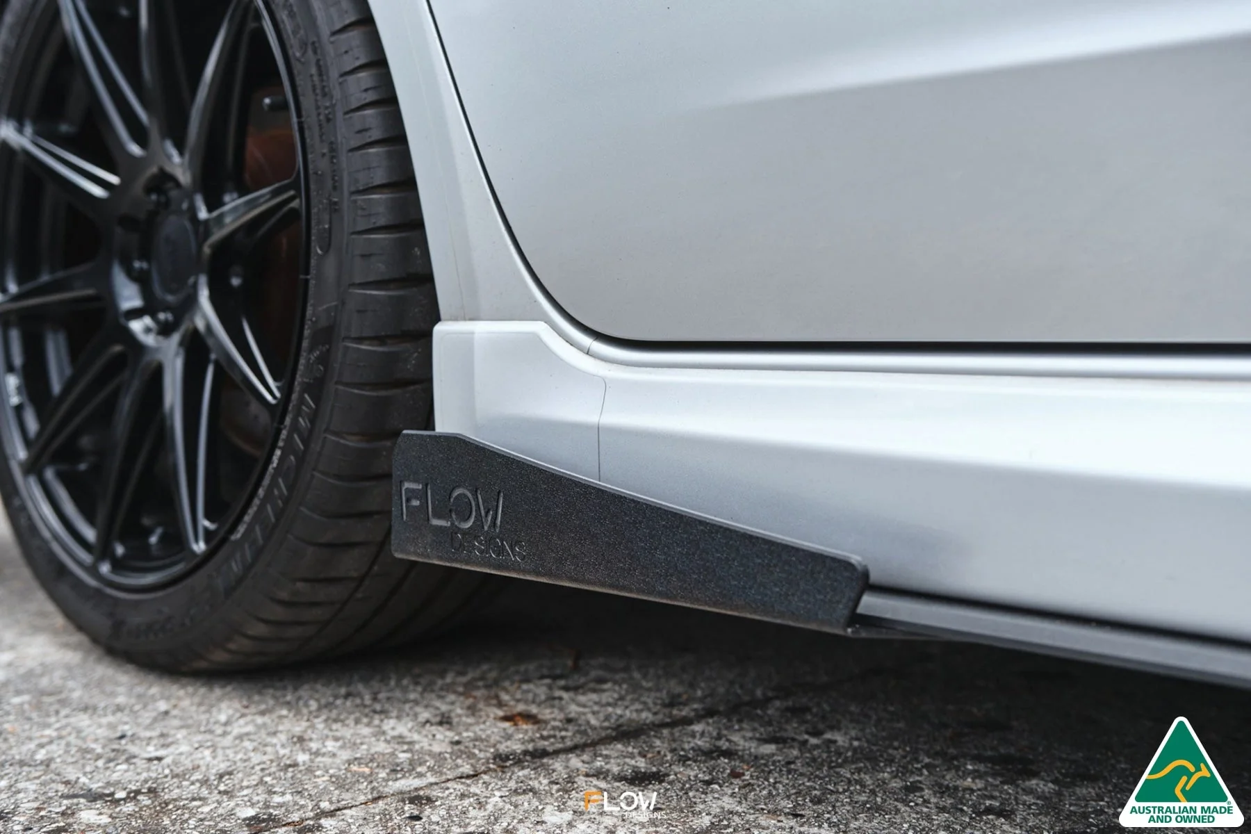 Flow Designs Side Skirt Splitters for Subaru Impreza WRX/RS G3 Sedan PFL [Pair] - Image 4