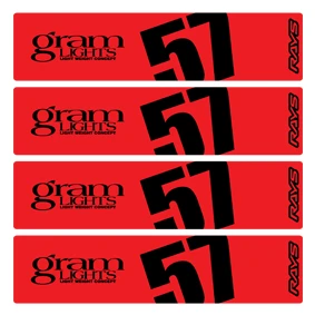 Rays Gram Lights Style Wheel Stickers 57DR 57CR - Image 4
