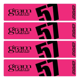 Rays Gram Lights Style Wheel Stickers 57DR 57CR - Image 7