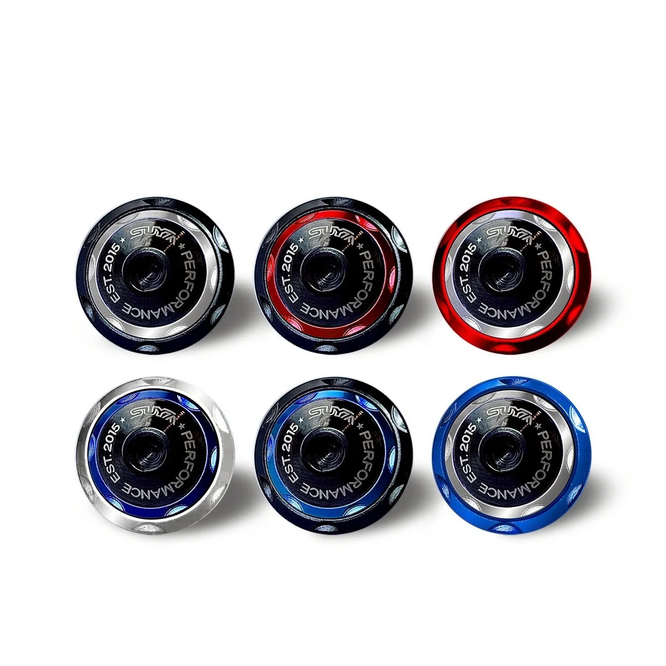 SUYA Engine Bay - CNC M6 Dress Up Washer & Bolt (V2) - Black Bolts