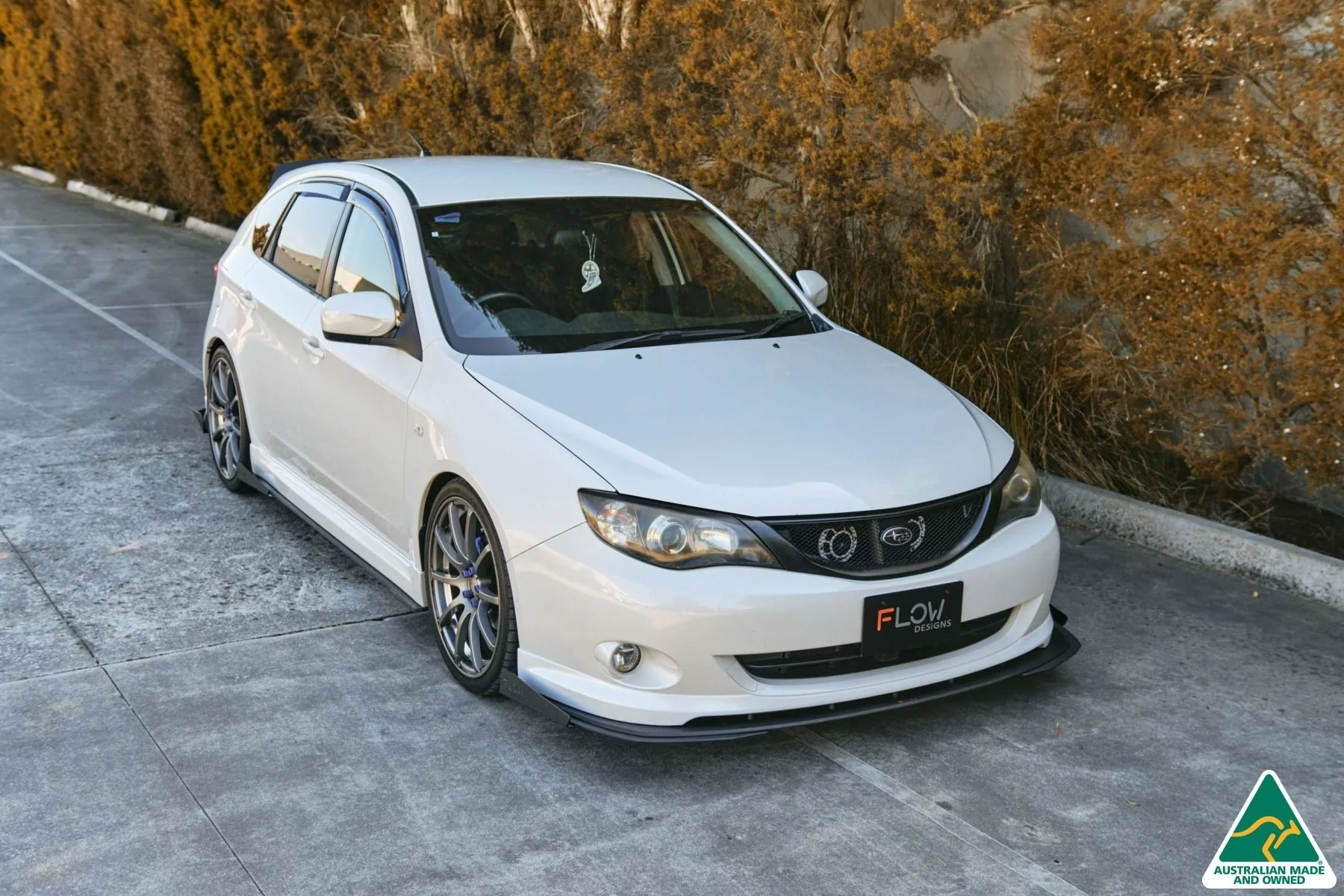 Flow Designs Front Lip Splitter & Mounting Brace for Subaru Impreza WRX/RS G3 Hatch PFL - Image 11