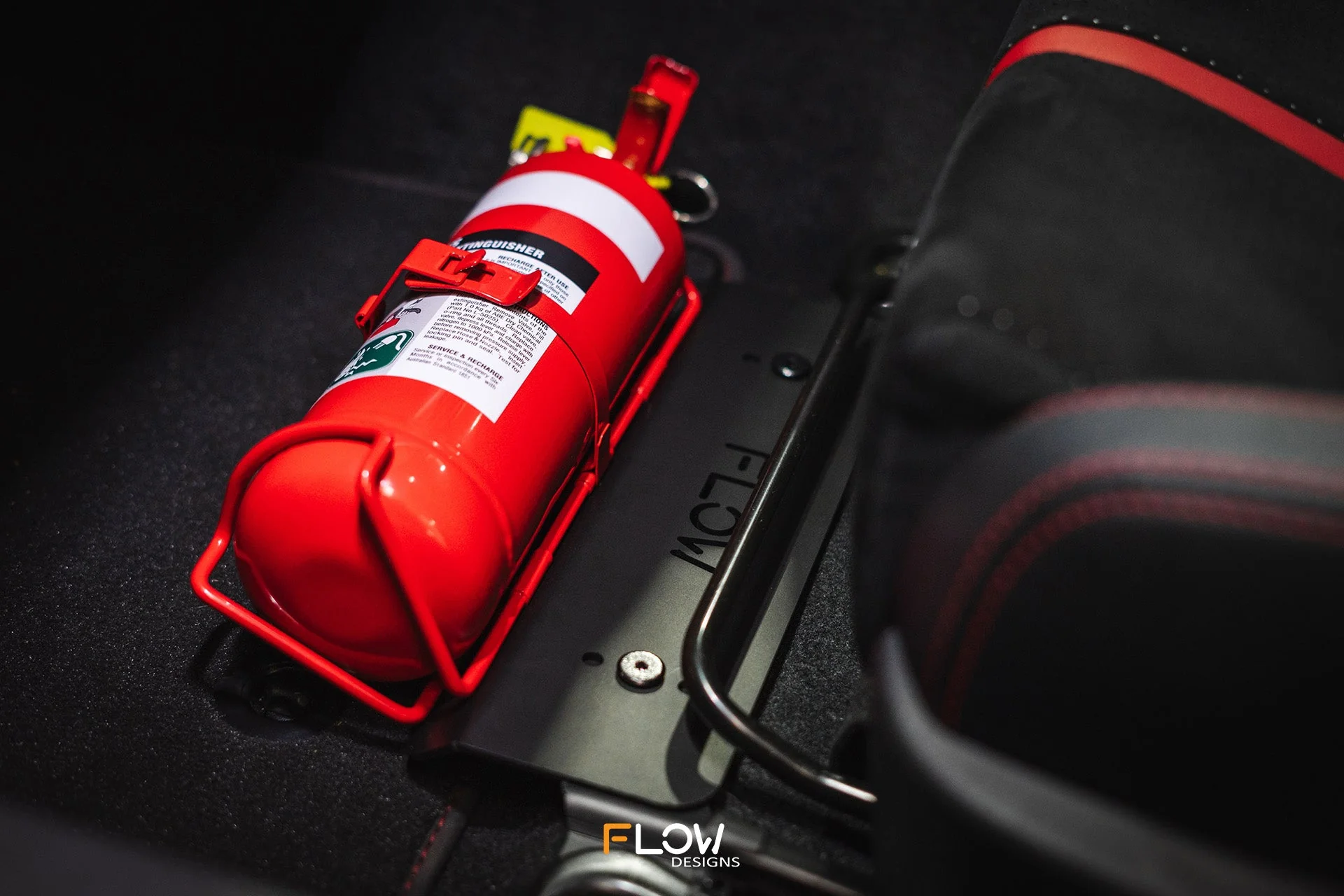 Flow Designs Adjustable Fire Extinguisher Bracket/Mount for 2022+ Subaru BRZ ZD8 STi - Image 3