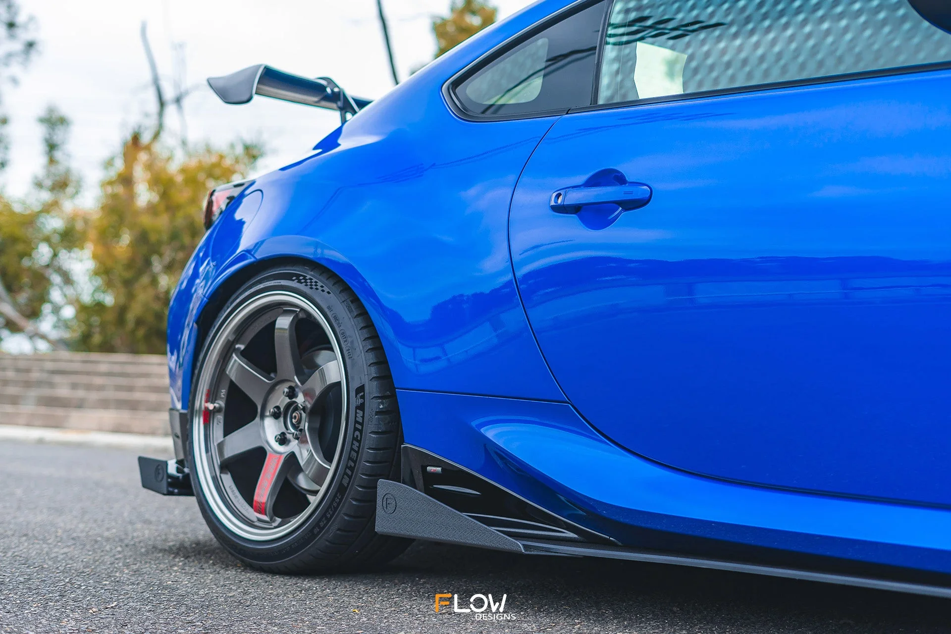 Flow Designs Side Skirt Splitters for 2022+ Subaru BRZ ZD8 STi - Textured [Pair] - Image 6